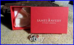 James Avery Retired 925 Sterling Silver Blue Topaz Adriana Ring Size 4.5