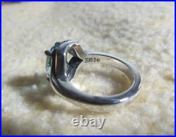 James Avery Retired 925 Sterling Silver Blue Topaz Adriana Ring Size 4.5
