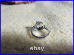 James Avery Retired 925 Sterling Silver Blue Topaz Adriana Ring Size 4.5