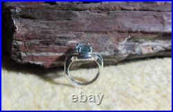 James Avery Retired 925 Sterling Silver Blue Topaz Adriana Ring Size 4.5