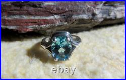 James Avery Retired 925 Sterling Silver Blue Topaz Adriana Ring Size 4.5