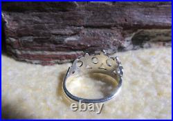 James Avery Retired 925 Sterling Silver Crown Ring Size 9