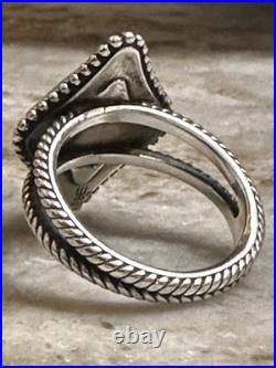 James Avery Retired 925 Sterling Silver Dakota Ring with Turquoise Size 7.0
