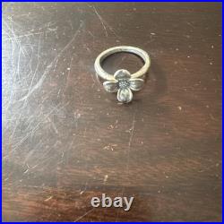 James Avery Retired 925 Sterling Silver Dogwood Blossom Ring Size 8