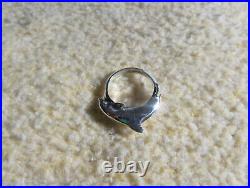 James Avery Retired 925 Sterling Silver Dolphin Ring Size 5