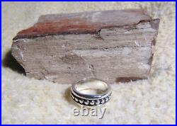James Avery Retired 925 Sterling Silver Eternity Beaded Ring Size 6.5