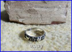 James Avery Retired 925 Sterling Silver Hearts & Flowere Ring Size 7