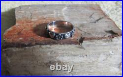 James Avery Retired 925 Sterling Silver Hearts & Flowere Ring Size 7