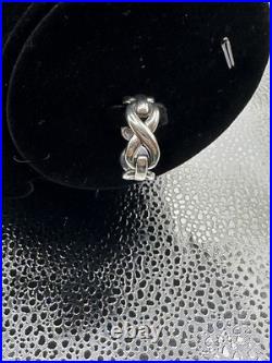 James Avery Retired 925 Sterling Silver Infinity Band Ring Size 7.0