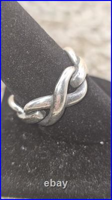 James Avery Retired 925 Sterling Silver Infinity Band Ring Size 9.75