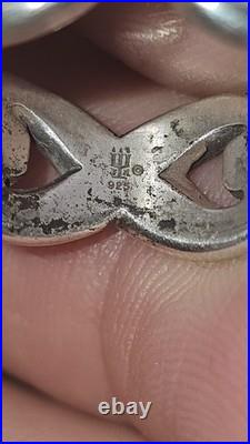 James Avery Retired 925 Sterling Silver Infinity Band Ring Size 9.75