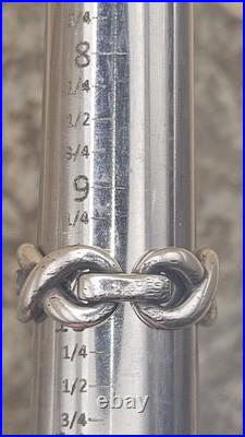 James Avery Retired 925 Sterling Silver Infinity Band Ring Size 9.75