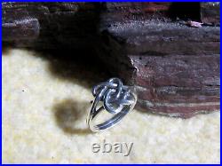 James Avery Retired 925 Sterling Silver Intertwined Hearts Ring Size 6