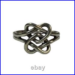 James Avery Retired 925 Sterling Silver Intertwined Hearts Ring Size 7 US James Avery Retired 925 Sterling Silver Intertwined Hearts Ring Size 7 US