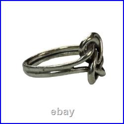 James Avery Retired 925 Sterling Silver Intertwined Hearts Ring Size 7 US