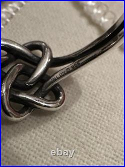 James Avery Retired 925 Sterling Silver Intertwined Hearts Ring Size 9.5