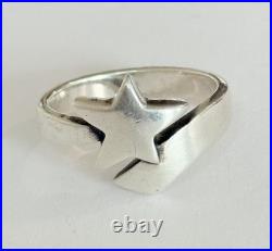 James Avery Retired 925 Sterling Silver Shooting Star Ring Size 9