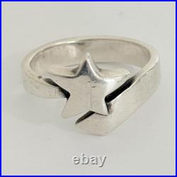 James Avery Retired 925 Sterling Silver Shooting Star Ring Size 9