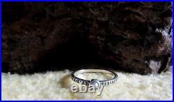 James Avery Retired 925 Sterling Silver Tiny Gray Pearl Stackable Ring Size 7