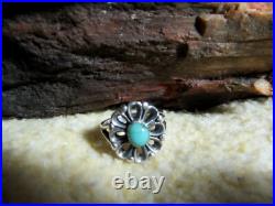 James Avery Retired 925 Sterling Silver Turquoise De Flores Ring Size 6