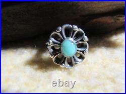 James Avery Retired 925 Sterling Silver Turquoise De Flores Ring Size 6