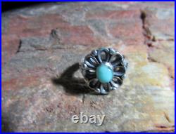 James Avery Retired 925 Sterling Silver Turquoise De Flores Ring Size 6