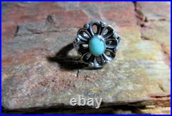 James Avery Retired 925 Sterling Silver Turquoise De Flores Ring Size 6