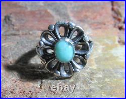 James Avery Retired 925 Sterling Silver Turquoise De Flores Ring Size 6