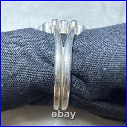 James Avery Retired 925 Sterling Silver Turquoise De Flores Ring Size 8