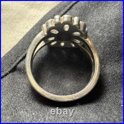 James Avery Retired 925 Sterling Silver Turquoise De Flores Ring Size 8