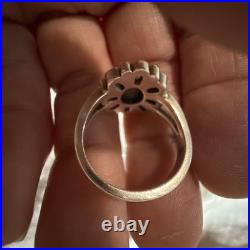 James Avery Retired 925 Sterling Silver Turquoise De Flores Ring Size 8