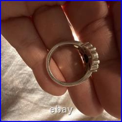 James Avery Retired 925 Sterling Silver Turquoise De Flores Ring Size 8