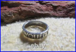 James Avery Retired 925 Sterling Silver What Would Jesus Do Band Ring Size 7.0