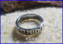 James Avery Retired 925 Sterling Silver What Would Jesus Do Band Ring Size 7.0