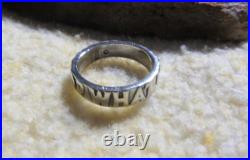 James Avery Retired 925 Sterling Silver What Would Jesus Do Band Ring Size 7.0