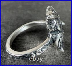 James Avery Retired 925 Woodland Owl Ring Size 8.5 9.1 Grams
