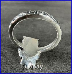James Avery Retired 925 Woodland Owl Ring Size 8.5 9.1 Grams