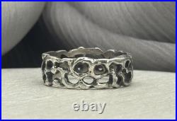 James Avery Retired Abstract Molten Lava Ring 2.81G/sz 7/ 6.56mm