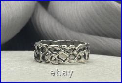 James Avery Retired Abstract Molten Lava Ring 2.81G/sz 7/ 6.56mm