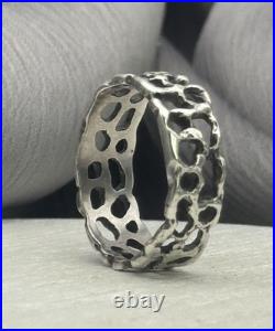 James Avery Retired Abstract Molten Lava Ring 2.81G/sz 7/ 6.56mm