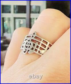 James Avery Retired Amazing Grace Sterling Silver Ring! Size 7 Fits 6.5
