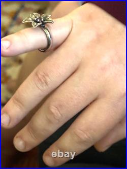 James Avery Retired Amethyst Flower Ring SIZE 5