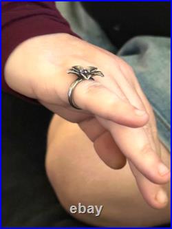 James Avery Retired Amethyst Flower Ring SIZE 5
