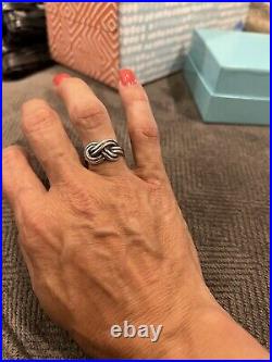 James Avery Retired And Rare True Love Knotted Ring Size 7 Sterling Silver