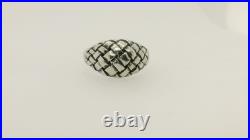 James Avery Retired Basket Weaved Domed Ring Size 6.5