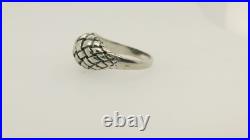 James Avery Retired Basket Weaved Domed Ring Size 6.5
