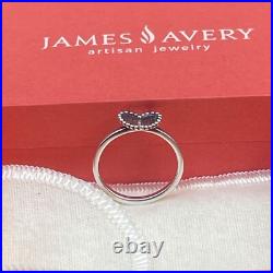 James Avery Retired Beaded Heart Ring And Pendant Set