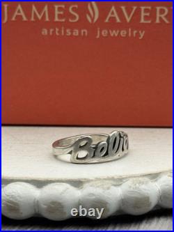James Avery Retired Believe Ring Size 4 / 2.64 Grams