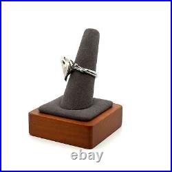 James Avery Retired Bird on a Branch Sterling Silver Ring Size 8