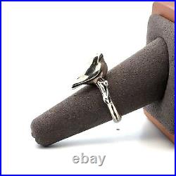James Avery Retired Bird on a Branch Sterling Silver Ring Size 8